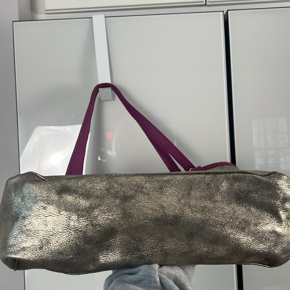 Thirty-One 31 Jewell Townsfair Purple Reversible ShoulderTote Bag Purse - Picture 14 of 17